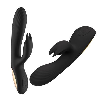 China Silicone+ABS Women Rabbit Vibrator G-spot 10 Frequency Spot Rabbit Dildo Women G Spot Dildo Usb Recharge Rabbit Vibrator for sale