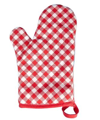 China 100% Cotton Disposable Warm Gloves BBQ Gloves Sale Heat Resistant Kitchen Oven Mitt With Handle for sale