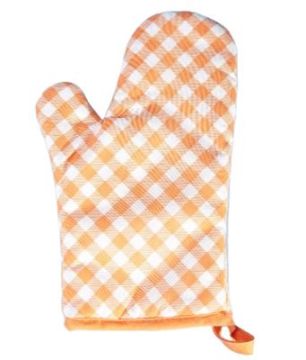 China Favorite Disposable Customized Heat Resistant 100% Cotton Gloves Kitchen Oven Mitt Set for sale