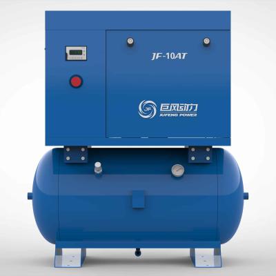 China Jufeng compressor de aire de tornillo de imán permanente de una sola fase 10hp 7.5kw en venta