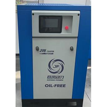 China 7.5KW 10hp Compresor de aire de tornillo libre de aceite Lubricación con agua Sin aceite Compresor de aire de tornillo en venta