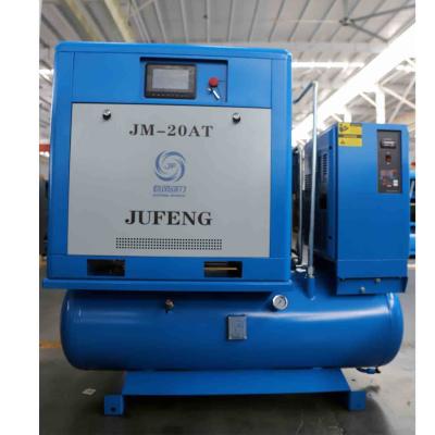 China Factory Price 15kw 4-In-1 Integrated Screw Air Compressor With 300L Tank for sale