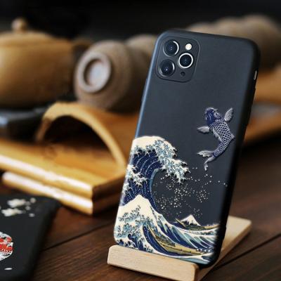 China Unique Soft Cute Wave 3D TPU Phone Case Packaging For Funda Iphone 2021 Max Se 5s Se X XR XS Cases for sale