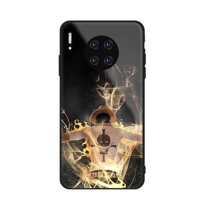 China Anti-Fall Japan Anime Designer Cell Phone UV Printing Glass Case For Huawei Mate 40 Plus nova 8 SE P40 Pro for sale