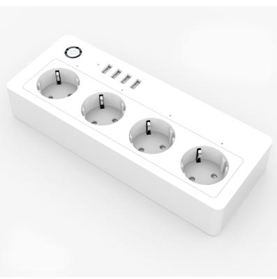 China Residential / Multipurpose Power Tap 6 Outlet Relocatable Home Electronics Customized Universal Smart Power Strip for sale