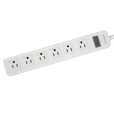 China US Standard 1.8m Waterproof Extension Power Strip Residential / General Purpose Multiple Socket With 6 Outlet Home Security for sale