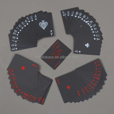 China Entertaiment Playing Cards Playing Cards Manufacturer Supply Superb Custom Black Cards Poker In Blister Package for sale