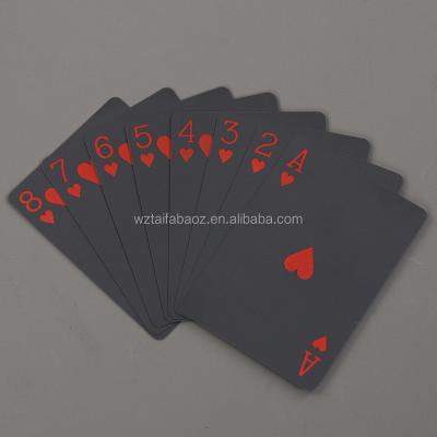 China Entertaiment Playing Cards High Quality Custom Playing Cards Printing Poker Pvc Waterproof Plastic Gold Black Playing Cards In Bulk for sale