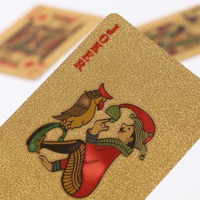 China Entertaiment Playing Cards Custom Personalized Plastic Playing card Smooth Waterproof  Playing Card Gold foil Durable Playing card Decks Board Games for sale