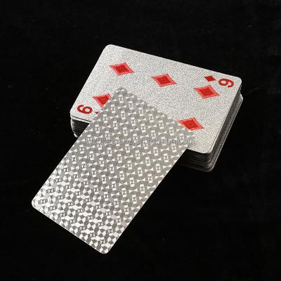 China Entertaiment Playing Cards High Quality Plastic Card Smooth Waterproof Black Playing Cards Gold Plated Red Blue Durable Poker Board Games Custom Logo Decks for sale