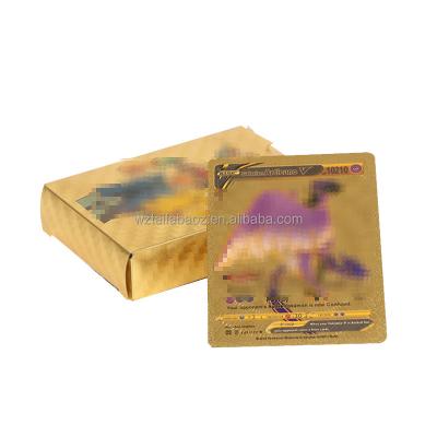 China Entertaiment Playing Cards Hot Sale Gold Playing Cards Game Luxury Pokmon Cards Booster Box Trading Game Cards for sale