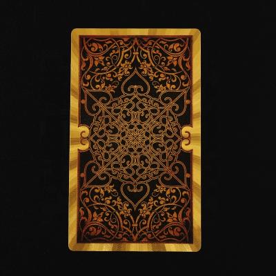 China Entertaiment Playing Cards Wholesale Custom Gold Foil Tarot Pvc Game Cards Tarot With Guidebook for sale