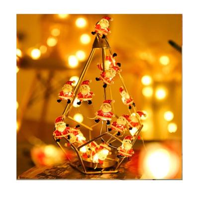 China Holiday Solar String Christmas Snowman Santa Led Christmas Decoration Light Modeling Lights Lovely for sale