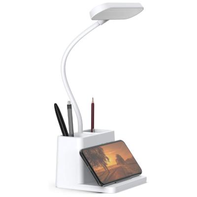 China Dimmed Desk Lamp with Pen Holder, Table Lamp, Flexible Gooseneck Desk Study Lamp for sale