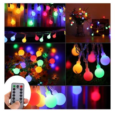 China Pure Copper Battery Operated LED String Lights, Colorful Globe Fairy Lights with Remote Control and Decorative String Lights for sale