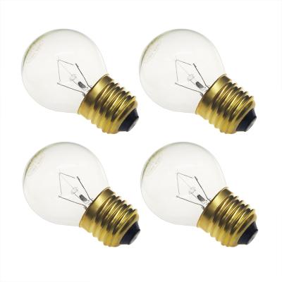 China Dimmable Fixture Oven Light Bulb, G45 Incandescent Bulbs, E26 Base 40 Watt Medium Brass Bulb for sale