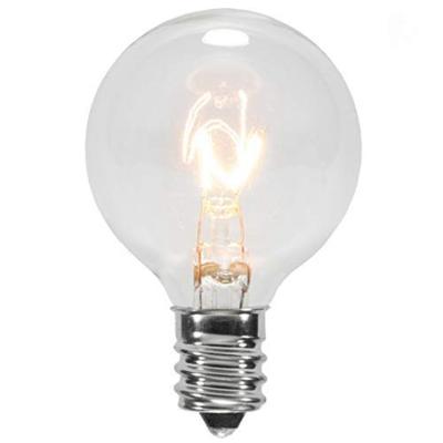 China Dimmable Clear G40 Globe Bulbs, Dimmable Incandescent Bulbs, E12 Bulbs For Patio String Lights for sale