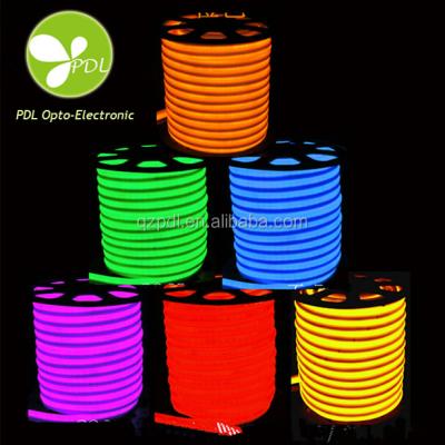 China Outdoor Decoration Led Flex Waterproof Different Color Led Neon Flex Rope Light Neon 12V For Decoracion for sale