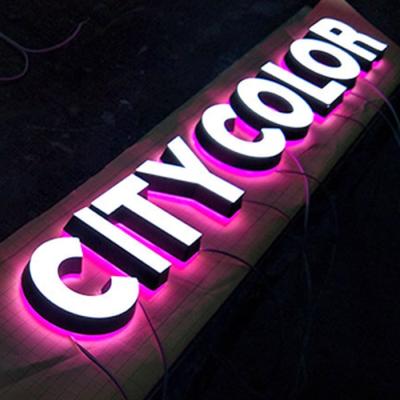 China Galvanized Sheet PDL Customized Led Channel Letters Logo Sign 3d Outdoor Acrylic Store Signage for sale