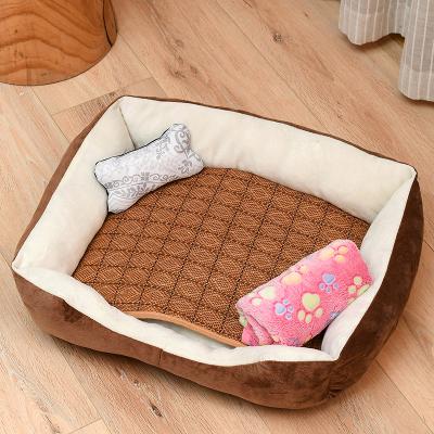 China Square Cat Dog Couch Non Skid Lining Blanket Cover Pet Bed Lower Indoor Waterproof Washable Dismountable Cat for sale