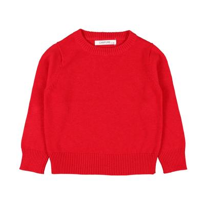 China Latest Design Candy Color Crewneck Girls Anti Shrink Pullover Simple Sweater for sale