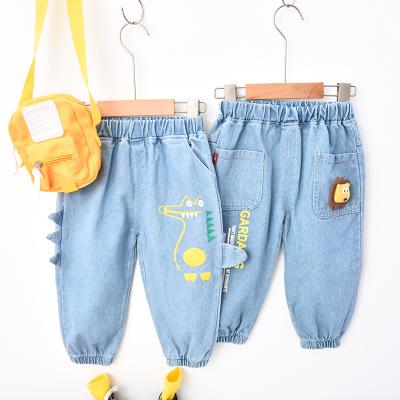 China Color Fade Proof Spring Elastic Waist Toddler Kids Boy Boy Jeans New And Autumn Jeans Pants Denim for sale