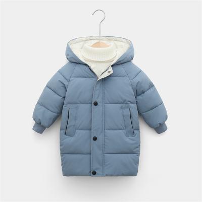 China Anti-Wrinkle Children Overcoat Parkas Thick Hooded Long Winter Children's Warm Jackets Boys for sale