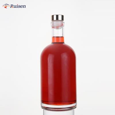 China 700ML 750ML Glass Beverage Bottles Hot Sale Spot Whiskey Vodka Spirits Liquor Bottles for sale