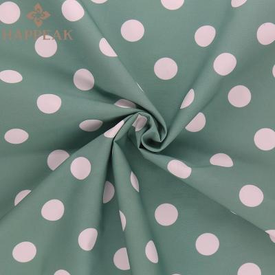 China Waterproof No MOQ Customized Design Polka Dot Fabric High Quality Waterproof Soft Hand Feel Digital Printed Polyester Fabric For Jackets for sale