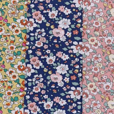 China HAPPEAK High Quality 100% Cotton Fabric Custom Shrink-Resistant No MOQ Floral Print Cotton Fabric for sale