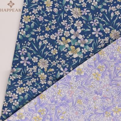 China High Quality Free Sample Cotton Poplin HAPPEAK Cotton Fabric Floral Printing Shrink-Resistant Tissue For Clothing for sale