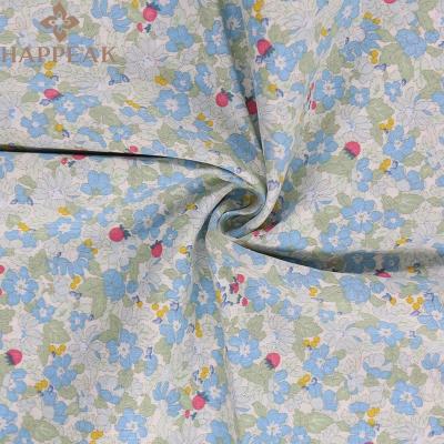 China Custom Popular High Grade Shrink-Resistant OEM Poplin Woven Cotton Printed Floral Pattern Fabric For Dress for sale