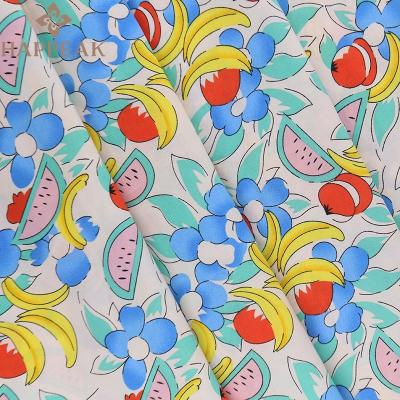 China Shrink-Resistant in Liberty Print Tana Lawn Cotton Running Fabric Banana Fruit Floral Print Cotton Voile Fabric Cute Plain for Boys and Girls for sale