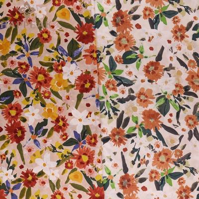 China Hot Sales Floral Woven Cotton Poplin Voile Fabric Tana Lawn Liberty Cotton Fabric Shrink-Resistant For Garments for sale