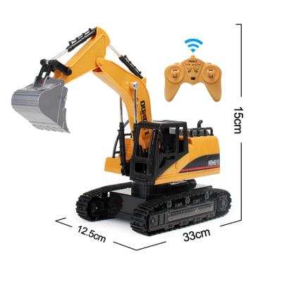 China RC Model 12-Way Alloy Stunt Engineering Vehicle Remote Control Excavator for sale