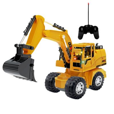 China RC Model 5-Way Stunt Engineering Vehicle Remote Control Excavator for sale