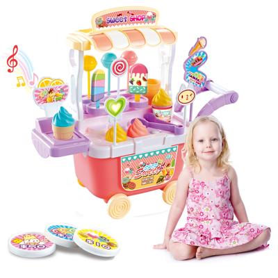 China Slot Toy Ice Cream Food Toy Play House Pretend Game Cooking Sets Kitchen Set Toys Kids Play for sale