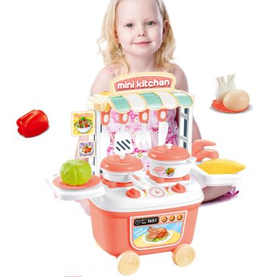 China Plastic Play House Pretend Play Cooking Tool Kits Kids Toy Kitchen Toy Set for sale