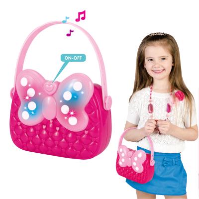 China Plastic Music And Light Little Girls Clips Children Bag Girls Handbag for sale