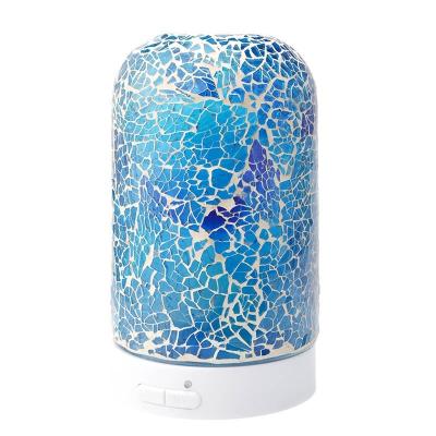 China Cool-Mist Glass Automatic Aromatherapy Aromatherapy Essential Oil Ultrasonic Aroma Diffuser Light 125ml 5 Colors Changeable Pieces for sale