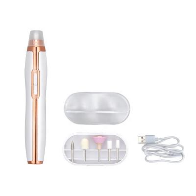 China Hot Selling Rechargeable Acrylic Nail Kit Cordless Grind Trim Polish Nail File Set Manicure Electric Pedicure for sale