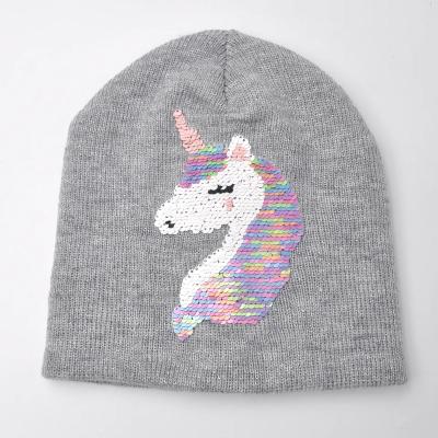 China COMMON Embroidered skull hat, wholesale women knitted hats, winter hat beanie for sale