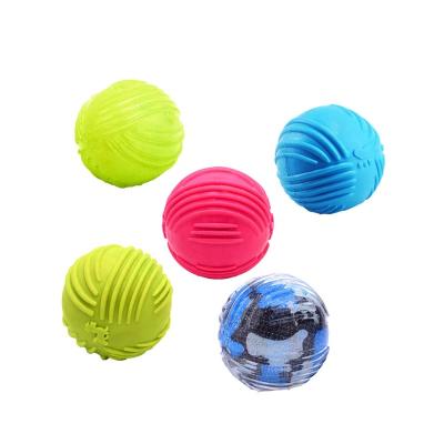 China Viable Glow in the Dark Dog Toy Durable Pet Dog Training Ball Interactive Rubber Ball Dog Ball for sale