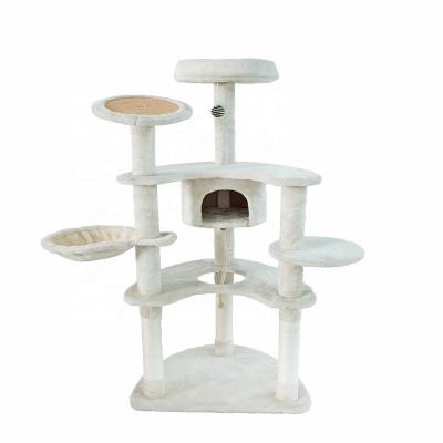 China Viable Cats Custom Colors from Cat Trees Condo For Big Amount Cat Tree House Modern Tower for sale