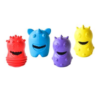 China Sustainable IQ Training Natural Rubber Zanies Dog Toy Slow Feeding Toy Self-Reliance Dog Treat Toy Eco-Friendly for sale