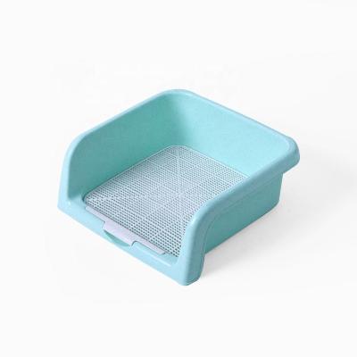 China Training Viable Supply Dog Plastic Dog Trash Can with Sieving Mat Indoor Pet Dog Toilet for sale