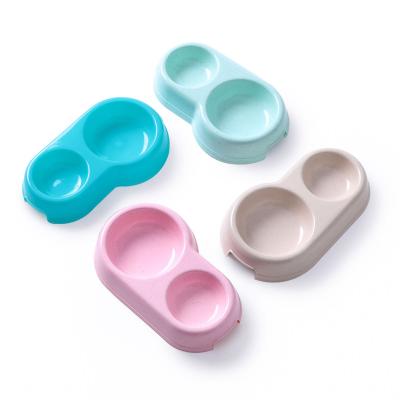 China Viable Pets Water Dspener and Food Bowl Pet Bowl Holder Adjustable Plastic Water Feeder Deluxe Designed Pet Feeding Bowl for sale