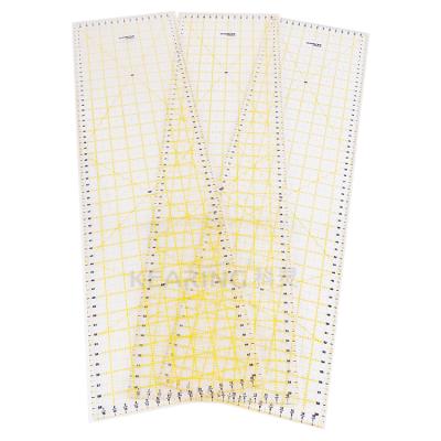 China Acrylic Kearing Non Slip Laser Cut Acrylic Patchwork Quilting Ruler 60*16cm for sale