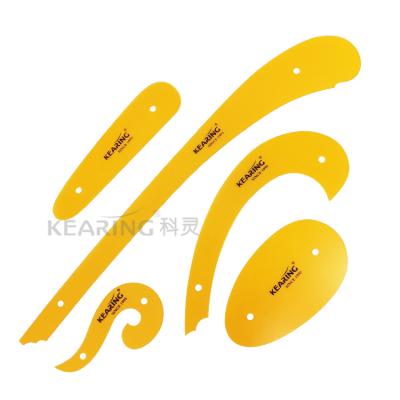 China Kearing Plastic French Curve Art Design Tailoring Curve Ruler Set For Pattern Design #1305S for sale