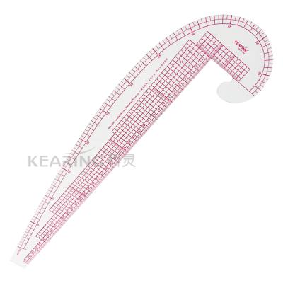 China Kearing French Curve Flexible Ruler 58cm Multi Metric Purpose Flexible Plastic Curve Ruler For Sewing for sale